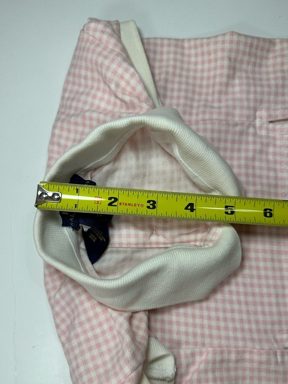 POLO RALPH LAUREN PINK GINGHAM DOG SHIRT LARGE PET POLO PREPPY COTTON PINK PONY - Picture 7 of 11